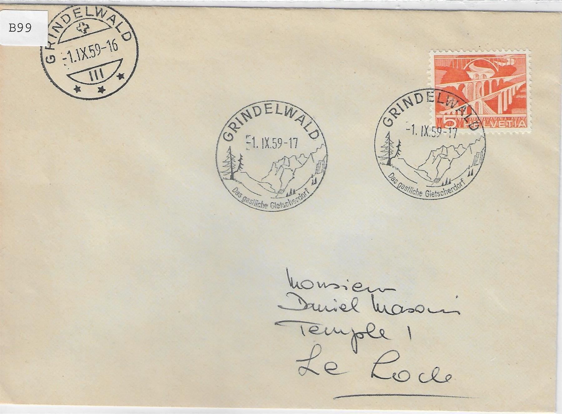 Timbri: Grindelwald - Werbestempel 1.IX.1959 – Nuovo e nell'imballaggio originale da Ettingen venduto da Kartenplanet