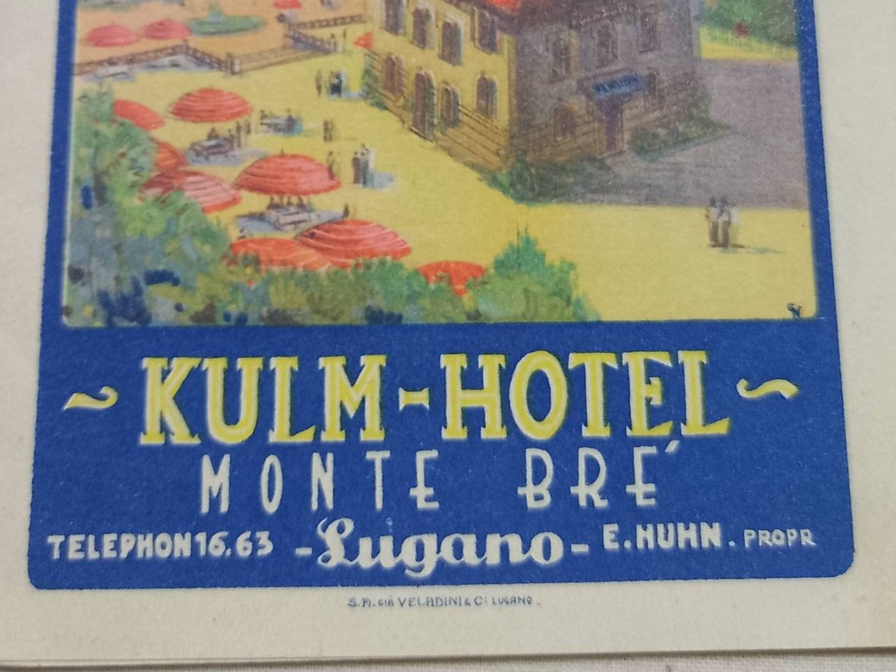 Ansichtskarten: Ticino - Lugano - "Kulm - Hotel  Monte Bré" – Gebraucht aus Sorengo von 74in 4