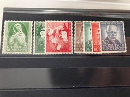 BRD 1952/53, Mi 151,153-54, 173-78, **, KP 160.--