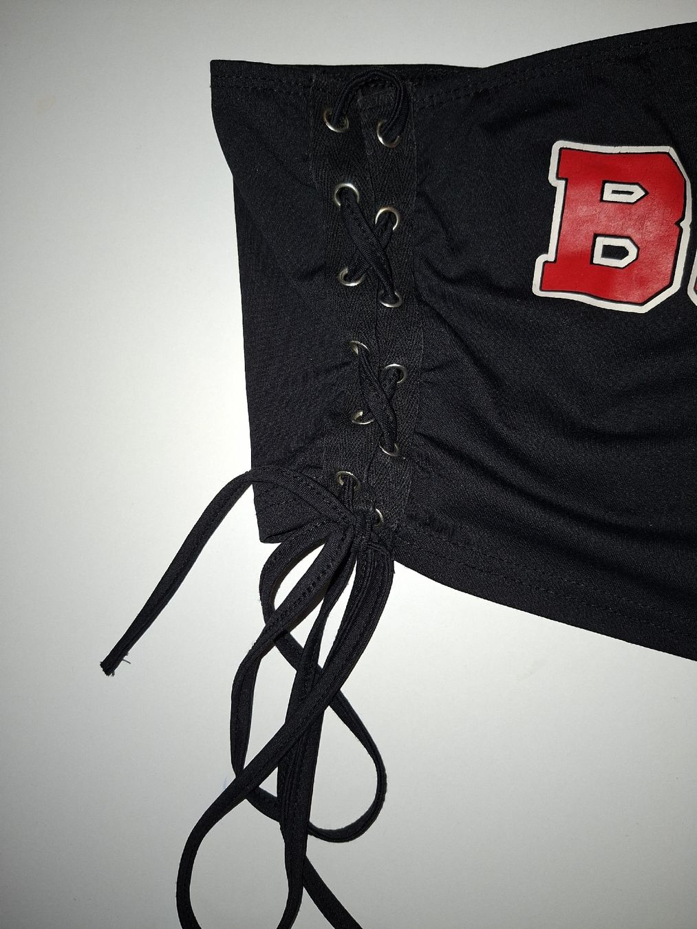 Top: Top bandeau Boston 37 noir, taille L – Nuovo (secondo la descrizione) da Lausanne venduto da Cassandra11 2
