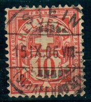 CH - Ziffermuster - SBK Nr. 61 - Vollstempel Stein SH
