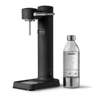 AARKE Carbonator 3 (60 l, Mattschwarz) mit 2 Wasserflaschen