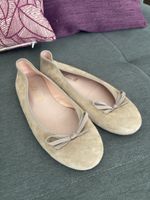 Pretty Ballerinas Veloursleder, beige, Gr. 38.5, neuwertig