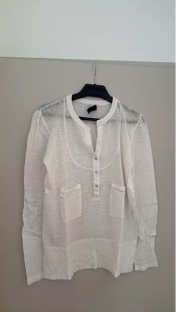 IKKS  White 100% linen  Shirt  Size 40