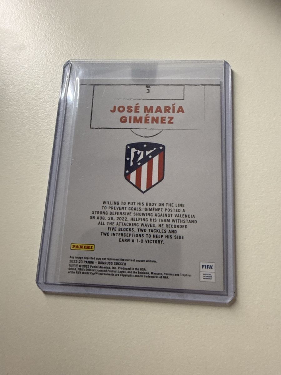 Panini Carte collezionabili: Jose Maria Gimenez, Atletico Madrid, Donrus – Usato da Bäretswil venduto da pu0_7rmv 1