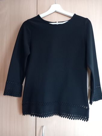 Haut noir manches 3/4 Taille 36