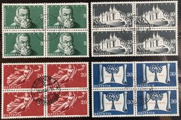 1948, Viererblock Serie 100 Jahre Bundesstaat, SBK 30 Fr.