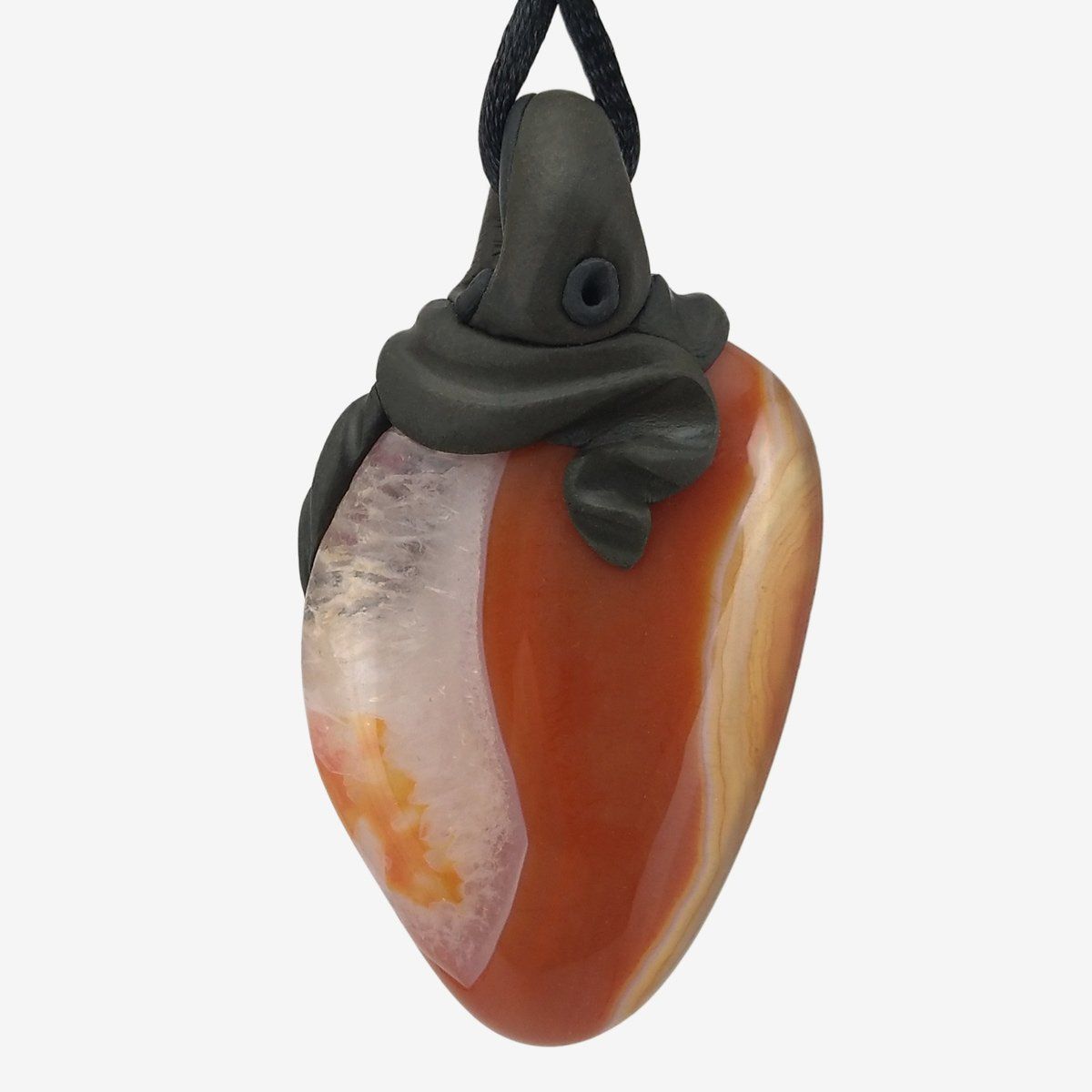 Minerali & Pietre curative: Karneol Steinanhänger mit Granat – Nuovo e nell'imballaggio originale da Meilen venduto da BYRD-Design 2