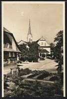 Ettiswil, Ortspartie mit Garten, im Hint