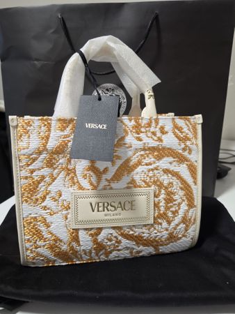 Sac Versace Rafia Barocco + Vitello