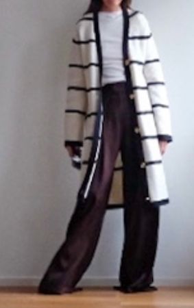 CLAUDINE PIERLOT lange Strickjacke - neu -