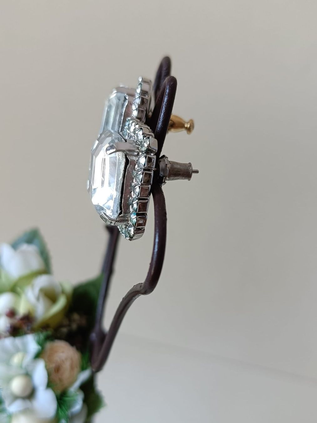 Ohrringe & -stecker: Ohrstecker mit grossem Kristall & Strass-Einfassung – Gebraucht aus Bern von Nata_li 5