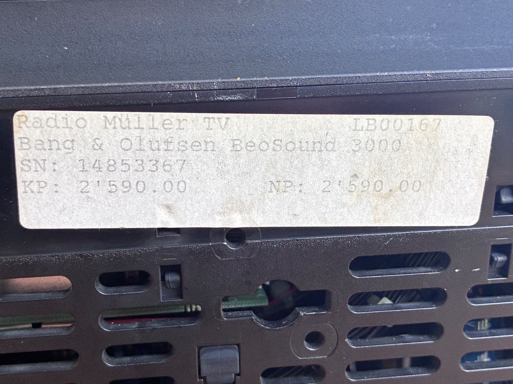 Bang & Olufsen Lettore multimediale & Streamer: Defective B&O Beosuund 3000 . – Difettoso da Zürich venduto da HiFiAtelier 4