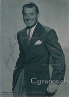 George Brent (1904-1979) Schauspieler - Autogramm