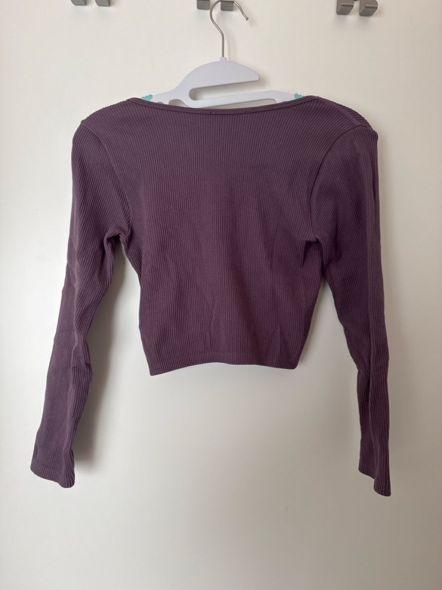 Zara Tops: Zara Rippstrick Oberteil Lila Gr. M-L – Neu (gemäss Beschreibung) aus Gächlingen von anjuli_123 1