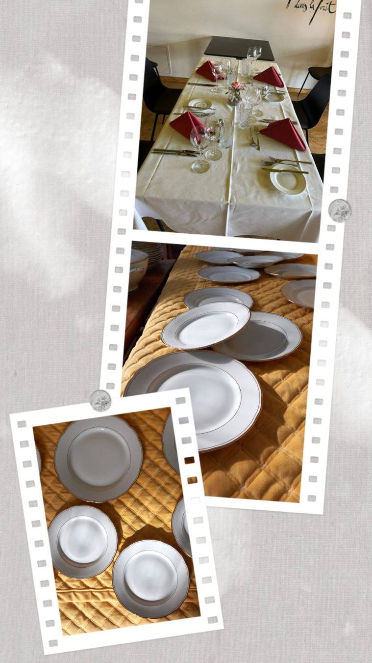 Services de table: Service vaisselle blanc bordure dorée – D'occasion à Payerne par jea_m6nb 4