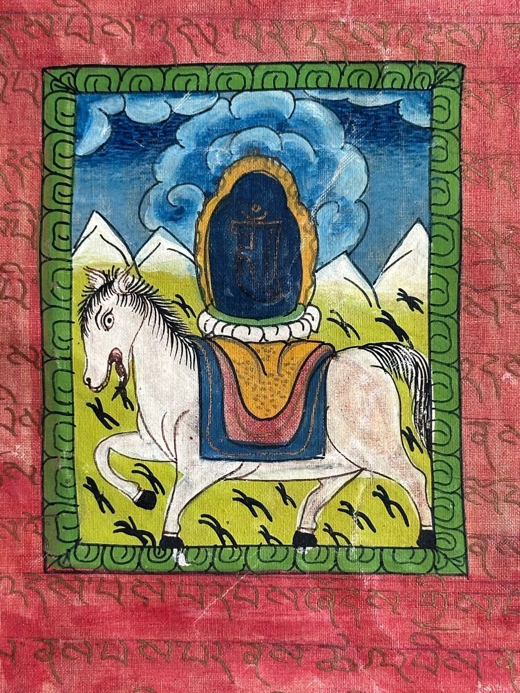 Gemälde: Antiker, asiatischer, Thangka original gemalt – Gebraucht aus Seltisberg von quadartswiss 7
