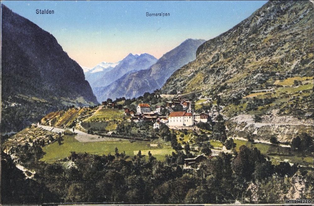 Stalden VS // Gesamtansicht ca. 1910 Kaufen auf Ricardo