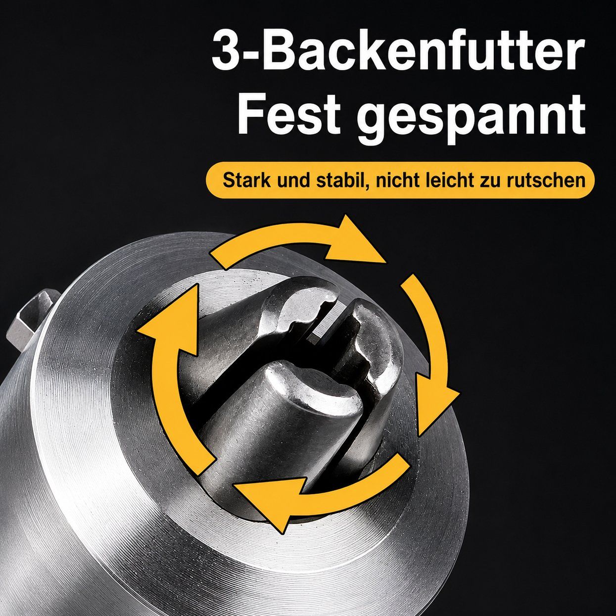 Trapani: 3-Backen-Bohrfutter 1/4" Hex für Impact & Akkuschrauber – Nuovo (secondo la descrizione) da Chiasso venduto da online.shop 4
