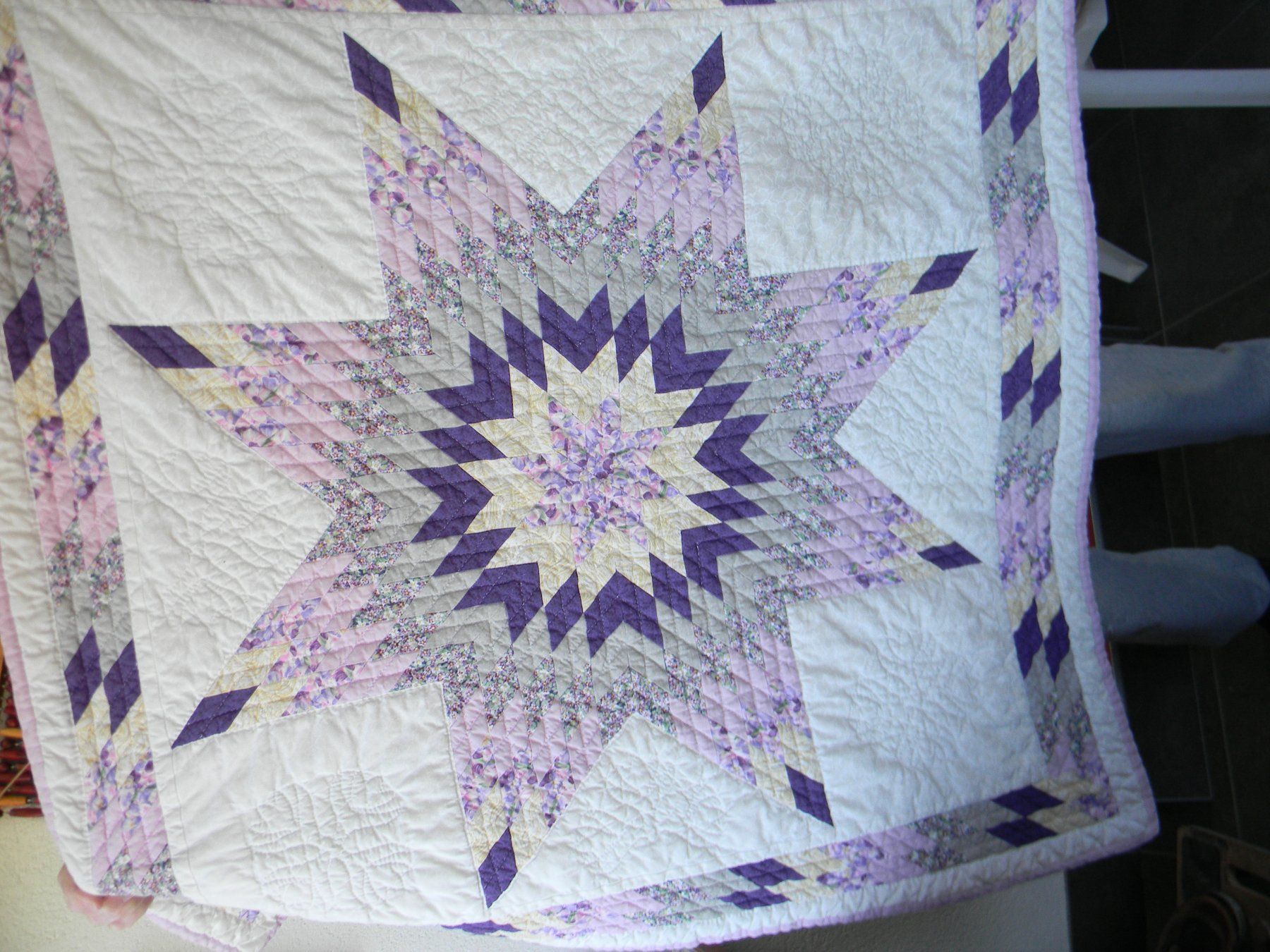 Couvertures: grand patchwork, 108x112 cm., quilting manuel – Neuf (Voir description) à Bournens par monique048