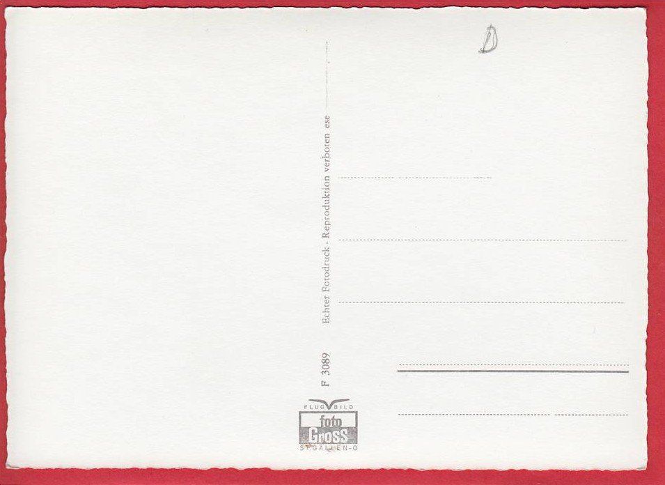 Cartoline postali: BERG MIT BODENSEE, FLUGAUFNAHME, GROSSFORMAT – Usato da Grüningen venduto da Kartenlaube 1