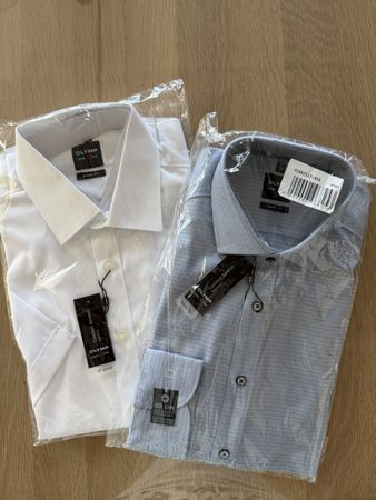 2 x Olymp Hemden Grösse 41 body fit NEU