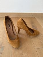 Pumps Max Wildleder hellbraun, gebrauchter Zustand
