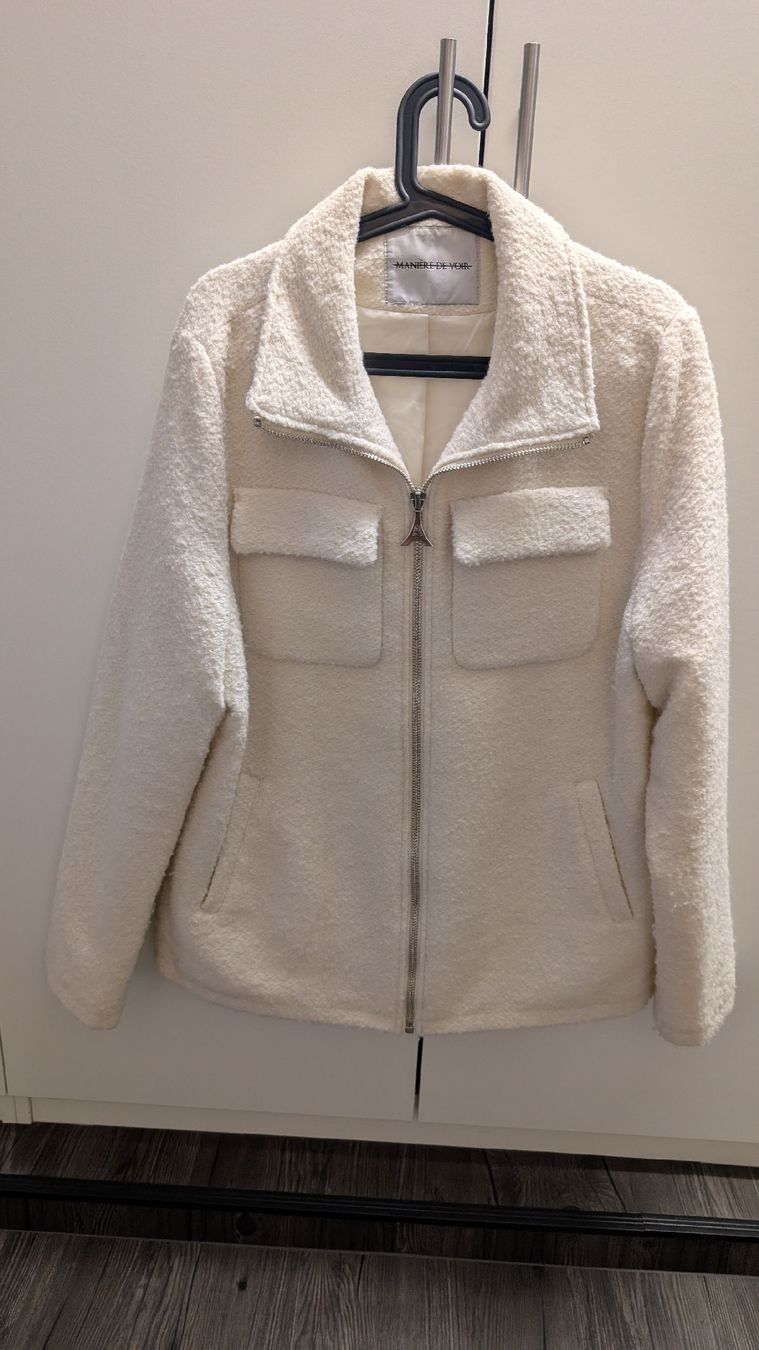 Giacche: Maniere De Voir Ivory Zip-Up Jacket - Size Large – Nuovo (secondo la descrizione) da Liestal venduto da ericx.oc