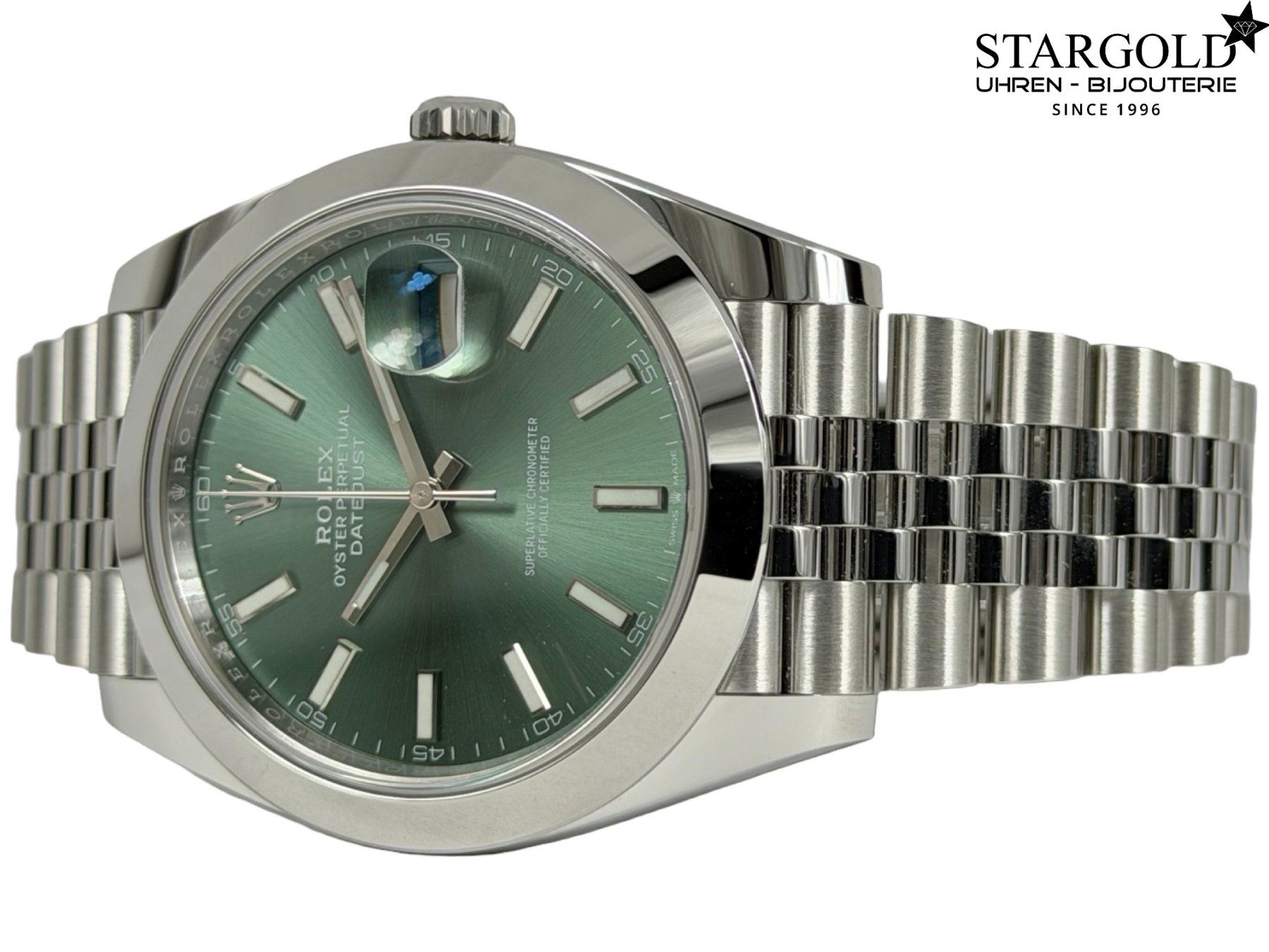 Rolex Uhren: Rolex Datejust 41 Grün - 126300 – Neu und originalverpackt aus Zürich von Stargold-Uhren 7