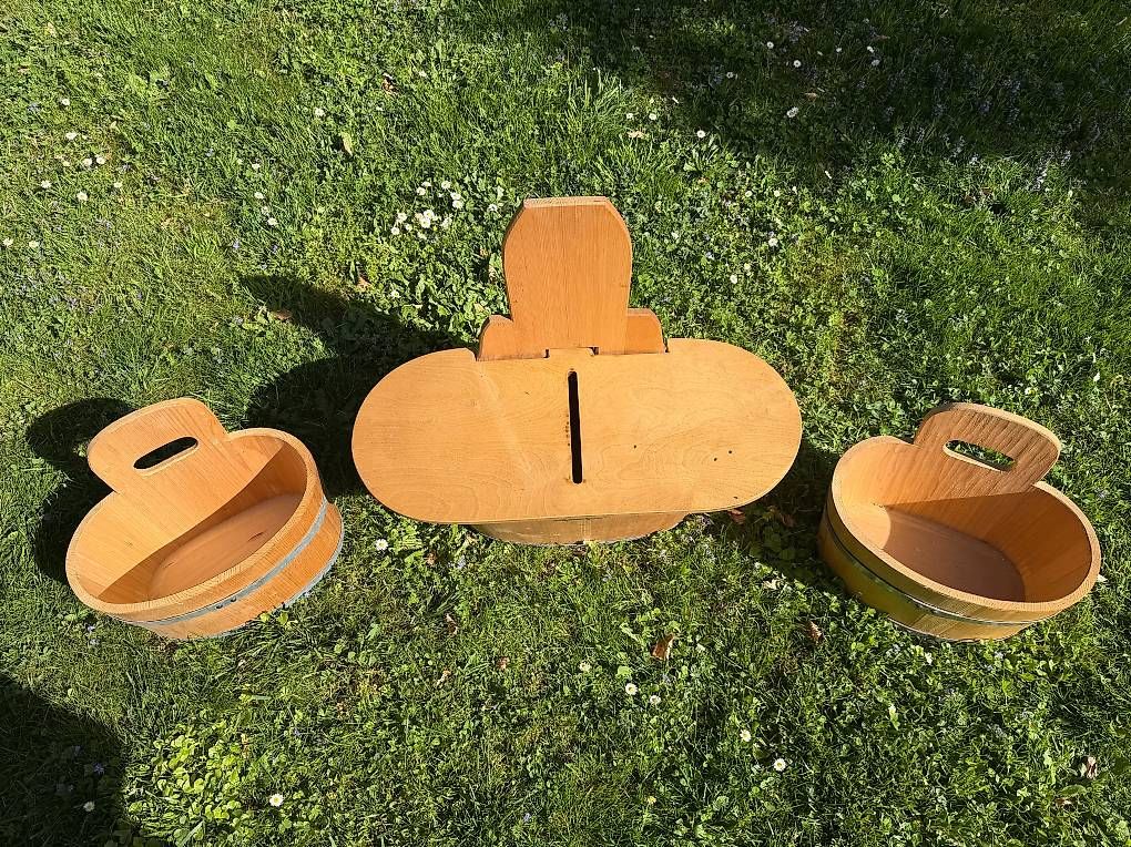 Articoli in legno: 3 Holztröge – Usato da Rickenbach SO venduto da Bazoka13 1