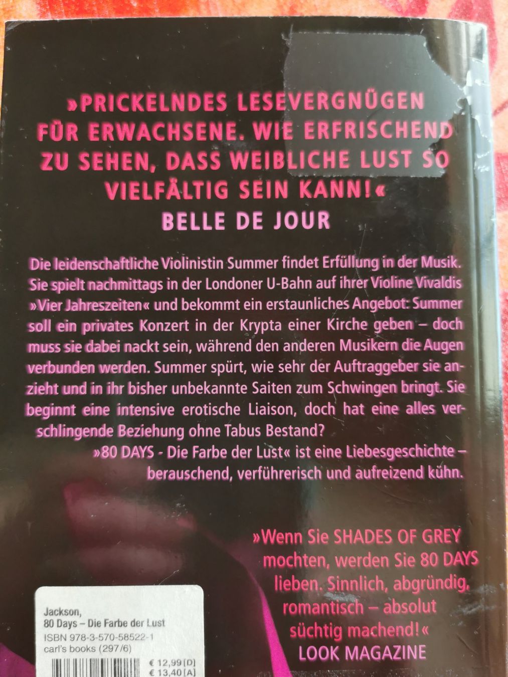 Libri: Vina Jackson, 80 Days "Die Farbe der Lust" – Usato da Kölliken venduto da mar5742 1
