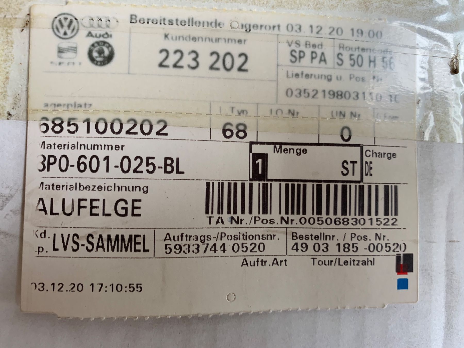 Audi Felgen: Alufelgen Original Audi A3 – Neu und originalverpackt aus Zürich von Olimpied 9