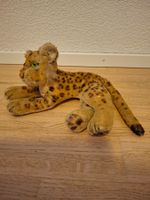 Vintage Original Steiff Leopard liegend
