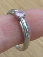 Luxus Elegante Solitär gr: 19/9 Ring Zirkonia Farbe: Silver