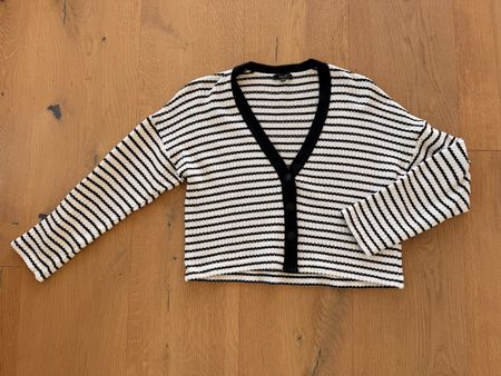 Massimo Dutti kurze Strickjacke gestreift Gr. S