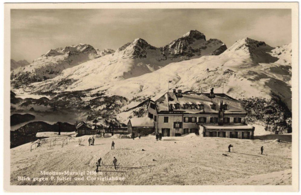 Cartoline postali: St. Moritz - Standseilbahn Muottas Muragl Bergstation – Usato da Binningen venduto da Mountainrider