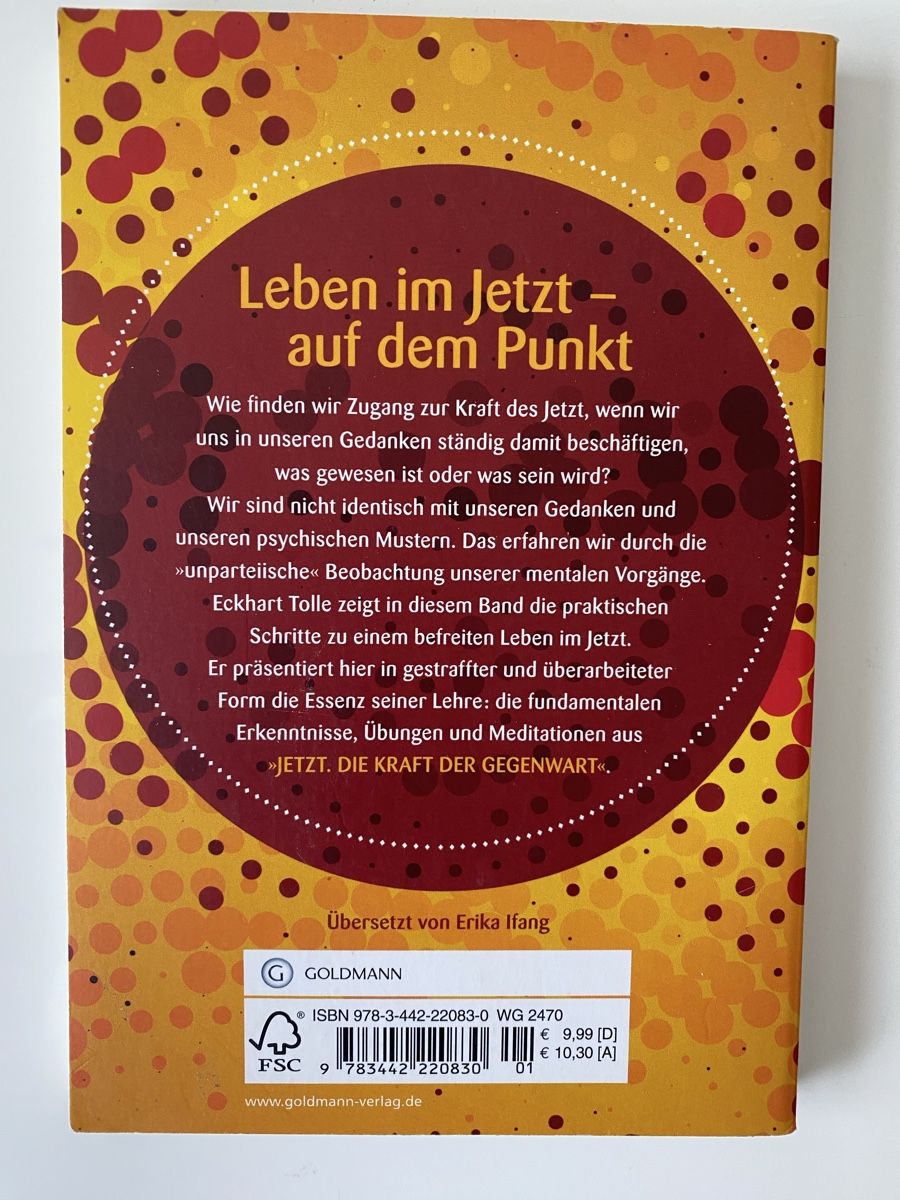Libri: Eckhart Tolle: Leben im Jetzt – Usato da Sargans venduto da sel85 1