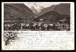 Vorläufer-Lithographie Interlaken, 1893