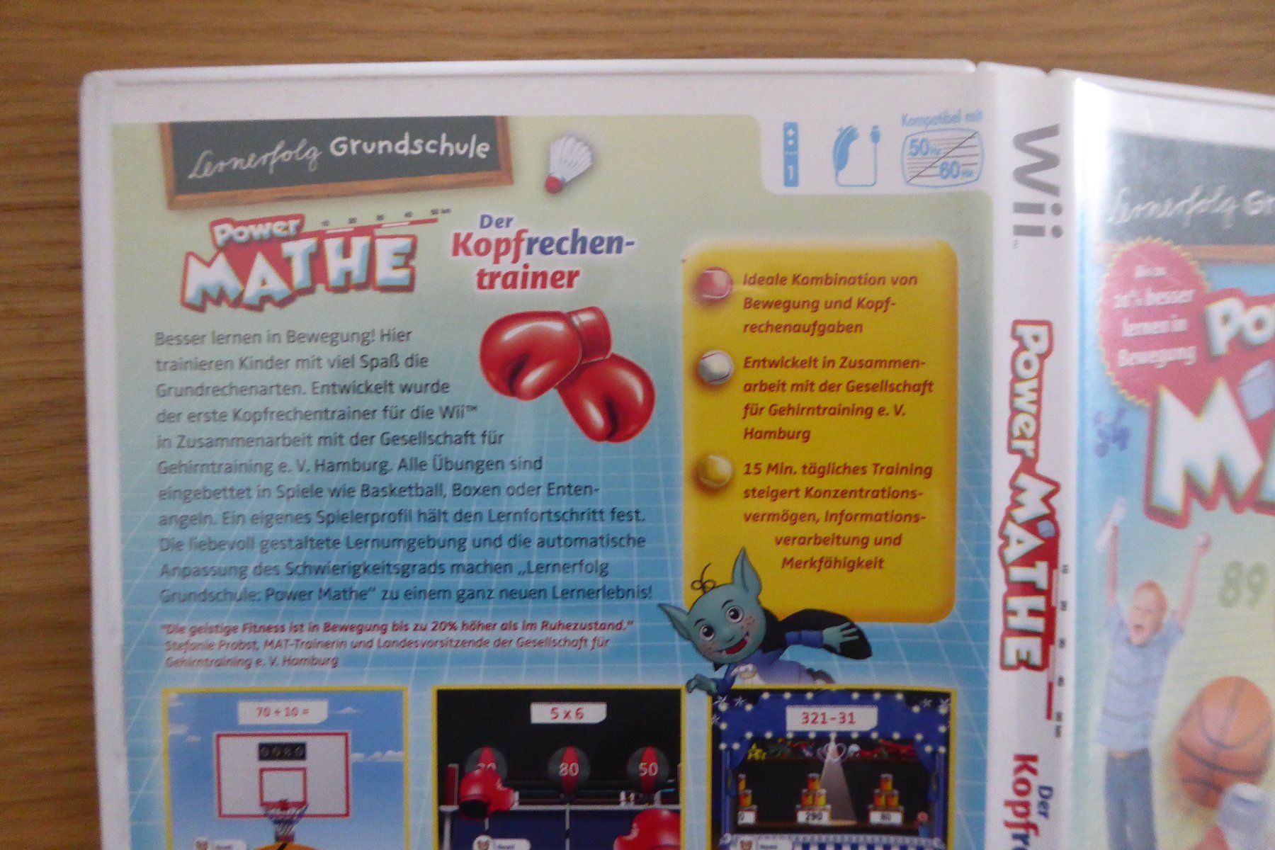 Nintendo Giochi: Nintendo WII Power Mathe Kopfrechnen Trainer – Usato da Allschwil venduto da Summelsarium 1