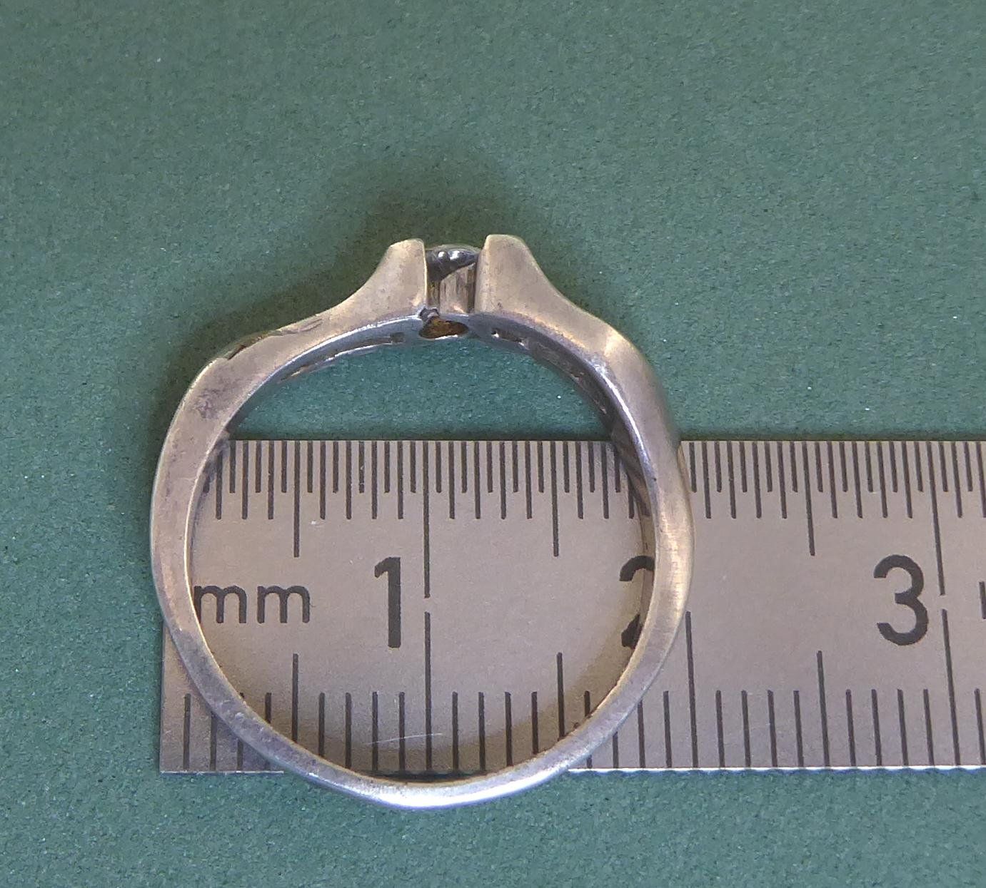 Anelli: Ring 925 Silber mit synthetischem Stein – Usato da Muri AG venduto da silvermouse007 3