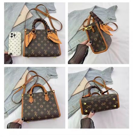 Handtasche mit Monogramm, neu!