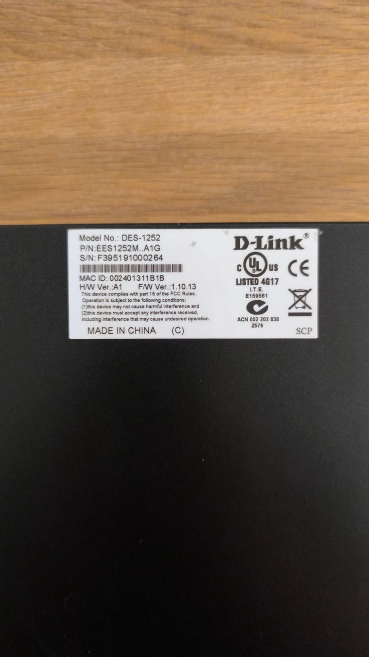 Dlink Hub & Switch: D-Link DES-1252 – 48-Port Switch – Usato da Nürensdorf venduto da mei_k22z 3