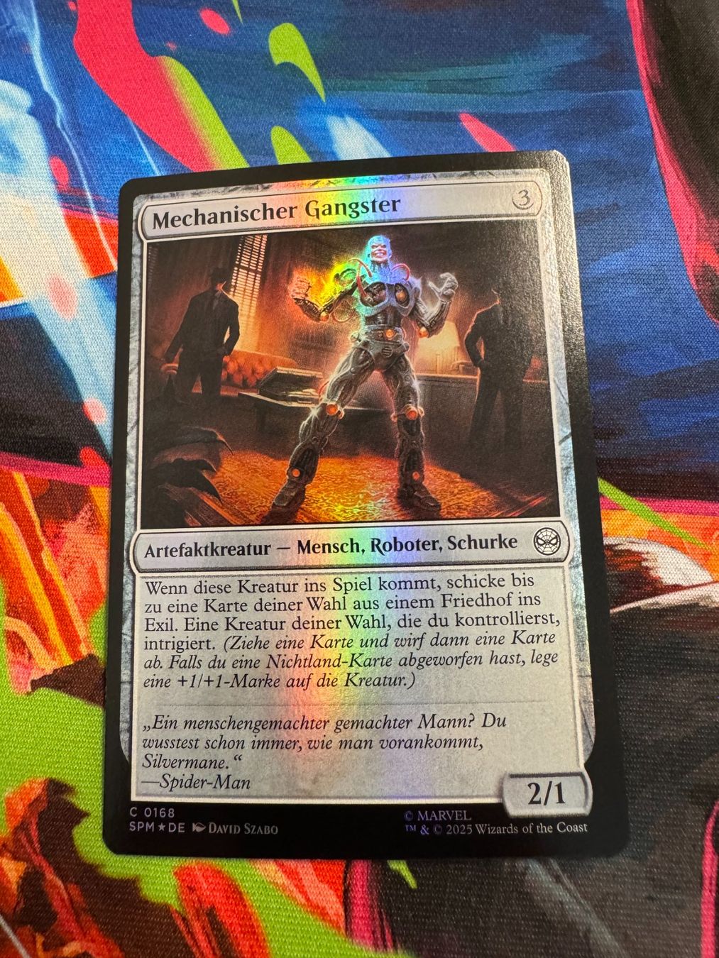 Magic The Gathering Carte collezionabili: Mechanischer Gangster - Foil - Marvel's Spider-Man - Magic – Nuovo (secondo la descrizione) da Bülach venduto da Pfrenzel