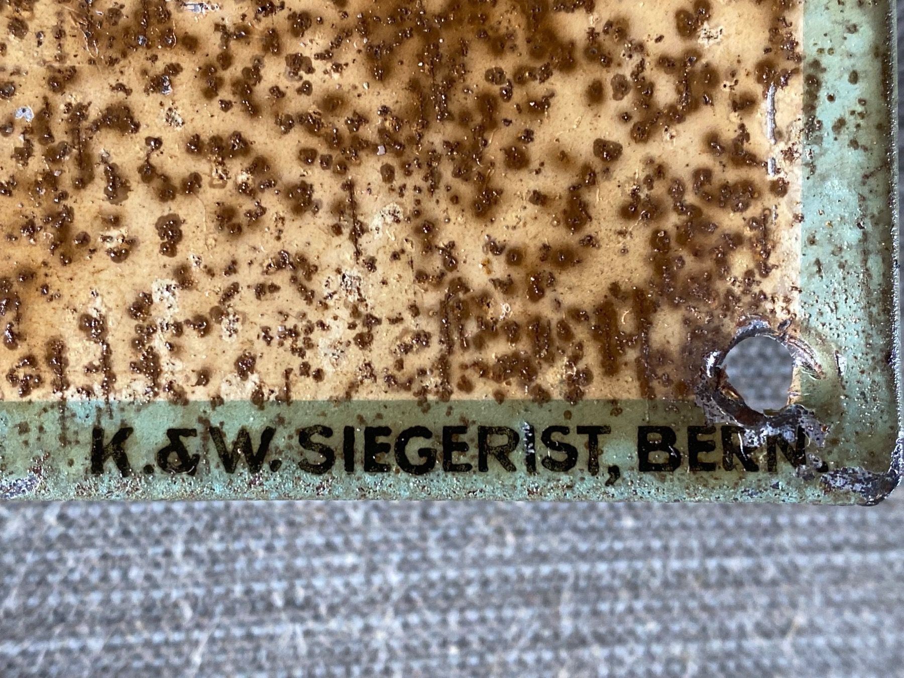 Insegne: seltenes antikes Rössli Burger Zigarren  Blechschild – Usato da Feldbach venduto da Fea1 6
