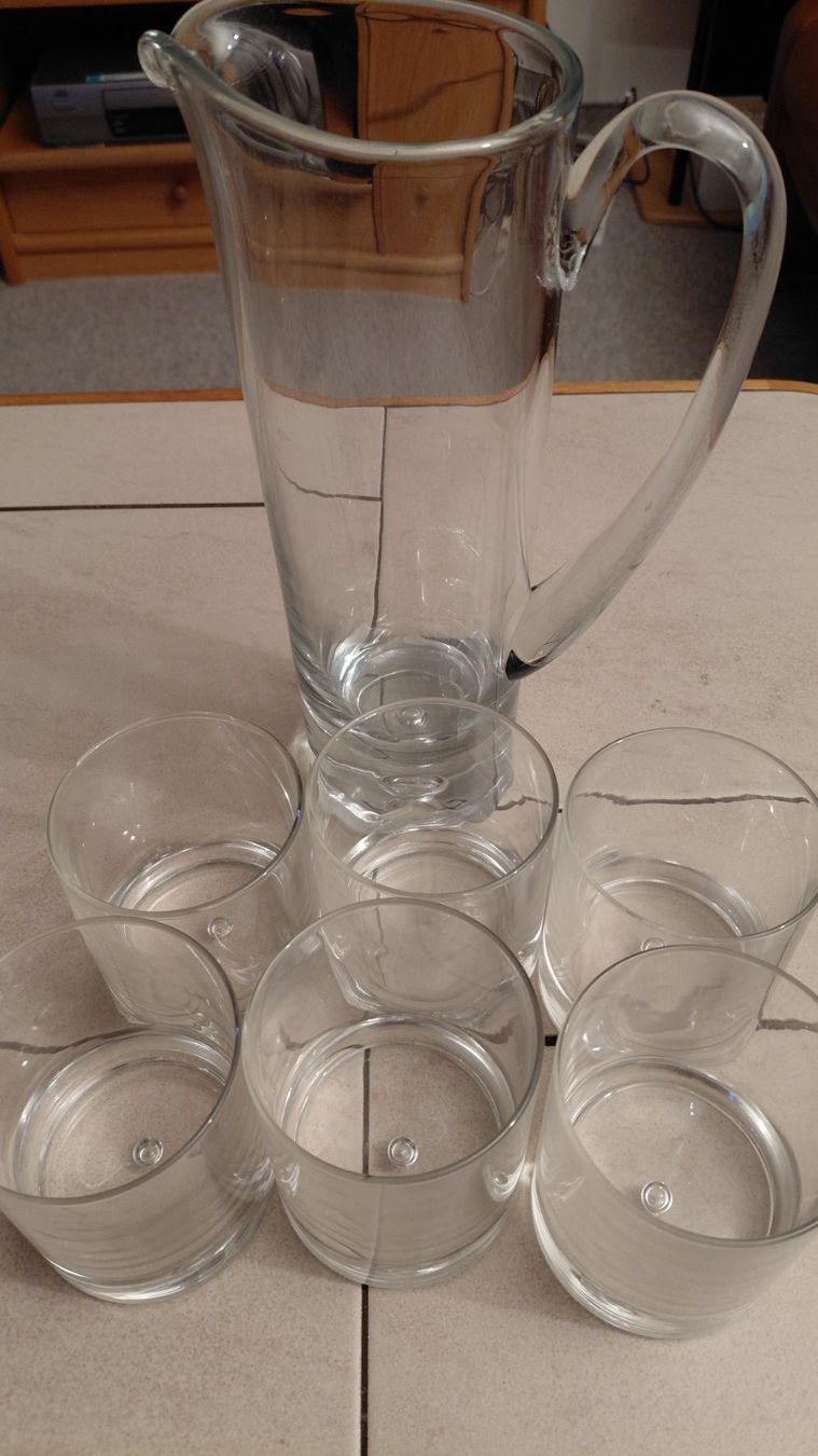 Bicchieri: Trinkglässer mit Wasserkrug – Usato da Winterthur venduto da LoOnds 1