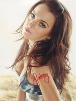 Original Autogramm von LINDSAY LOHAN auf Großfoto