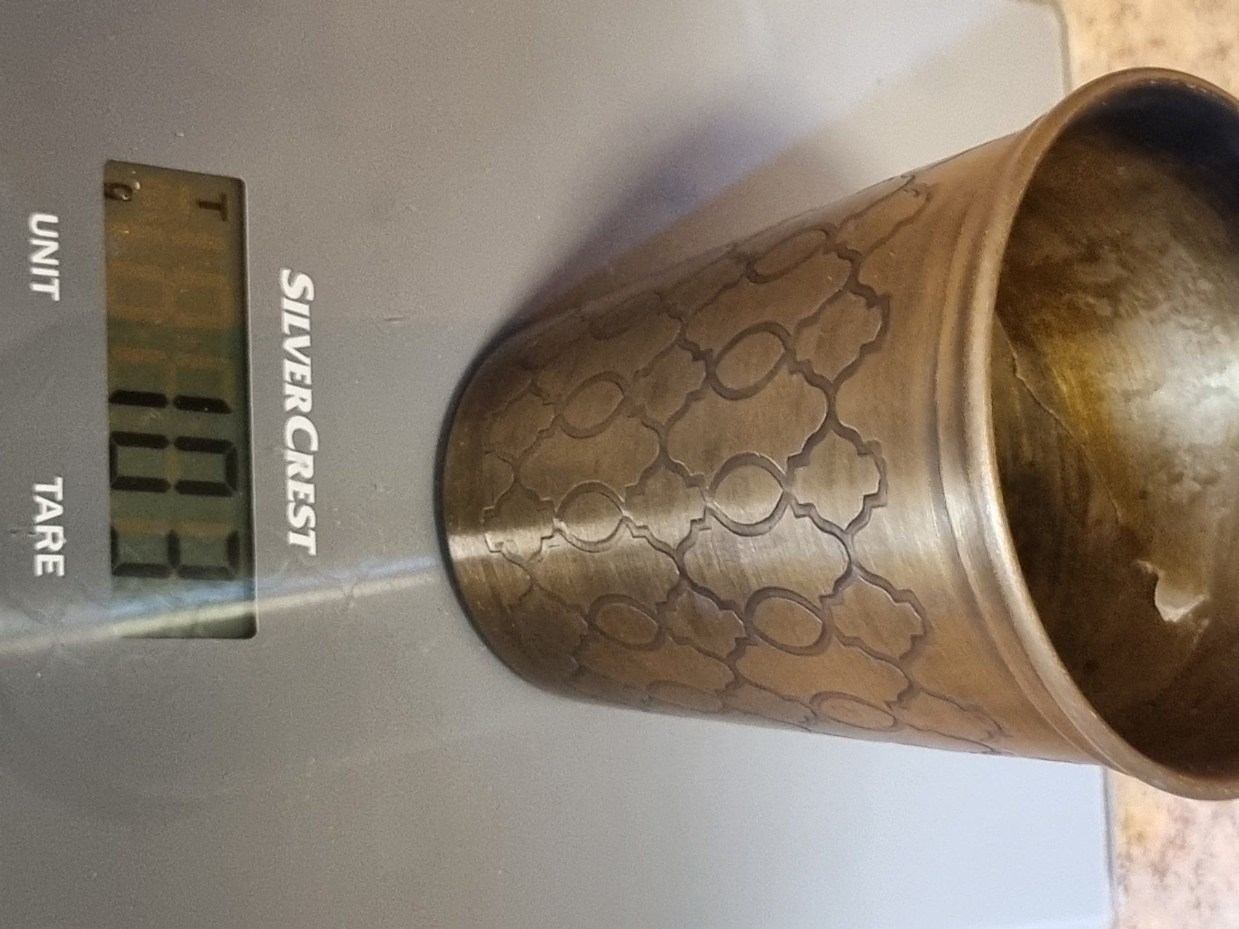 Vasi per fiori: Metall Übertopf / Kerzenhalter Bronze-Optik – Usato da Scharnachtal venduto da devin03 6