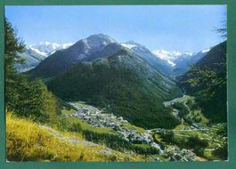 Pontresina mit Palü und Roseggruppe,1993, gelaufen