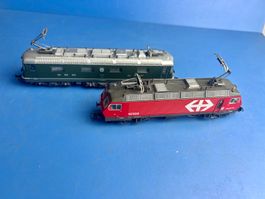 2 alte Loks Lima und Roco ca. 18 und 22 cm