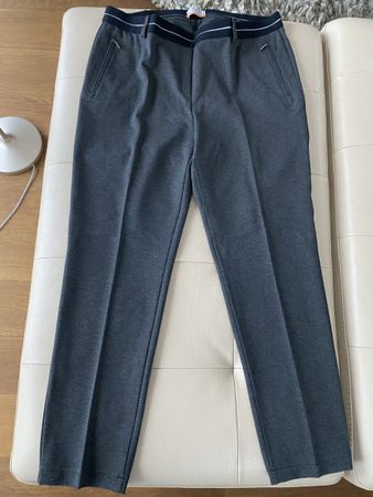 Brax Hose grau mit blauem Bund Gr. 46 Raphaela super slim